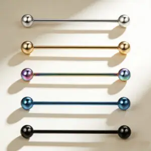 316L Steel Long Barbell Earrings