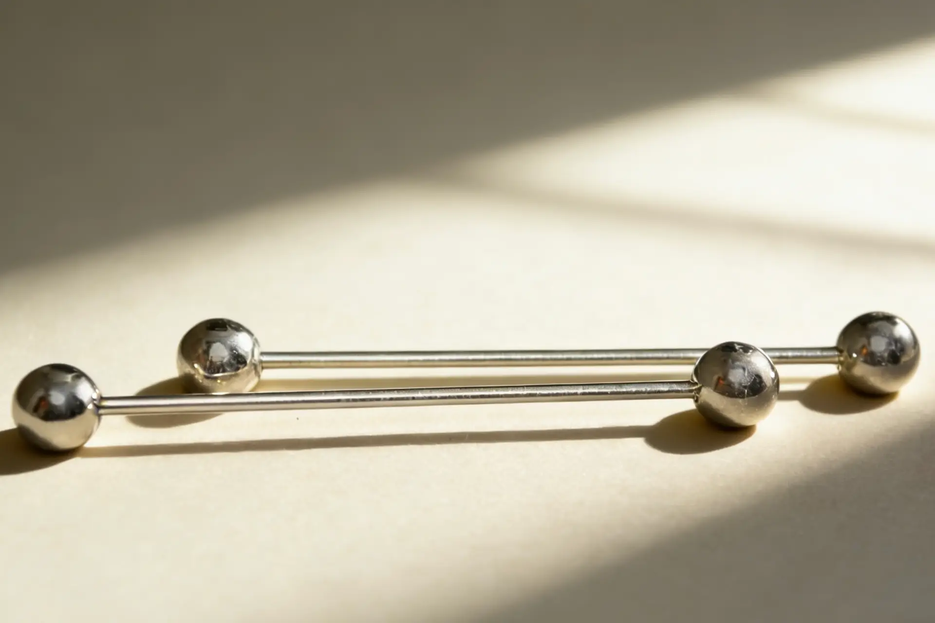 316L Steel Long Barbell Earrings - Image 6