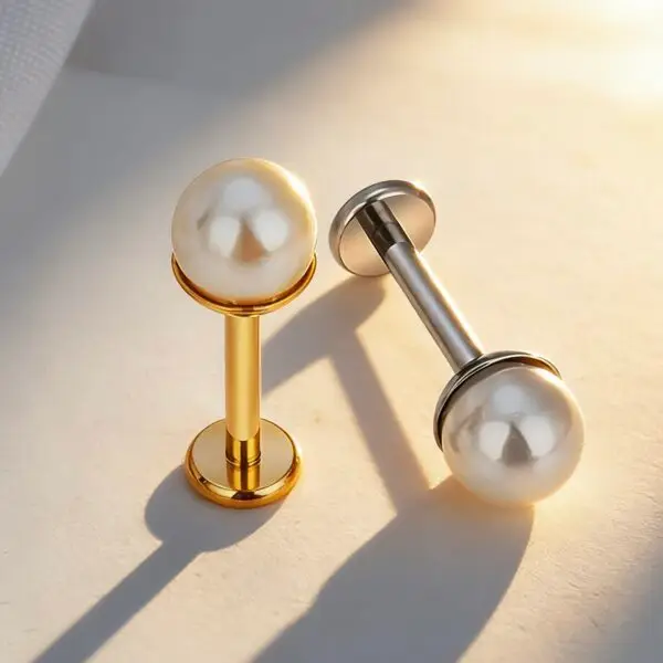 G23 Titanium Pearl Labret