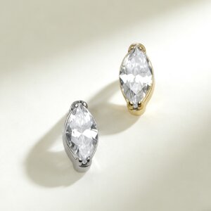 G23 Titanium Marquise CZ Labret Stud