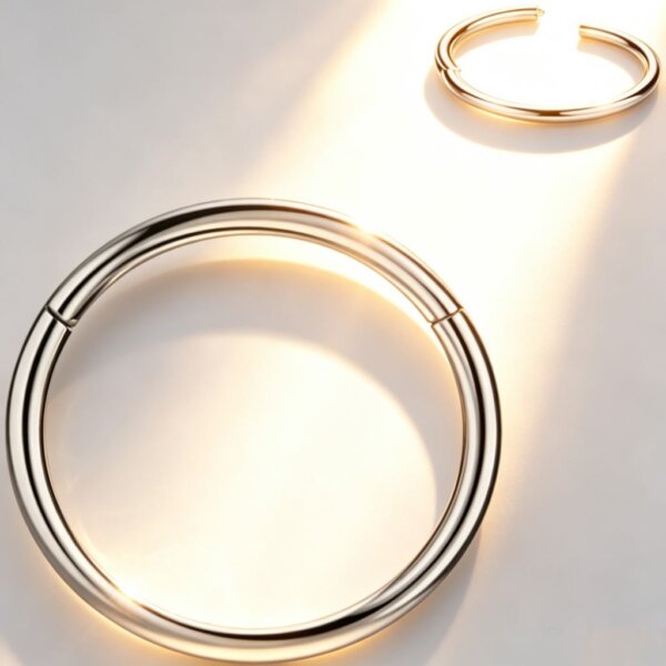 316L Surgical Steel Hinged Segment Ring